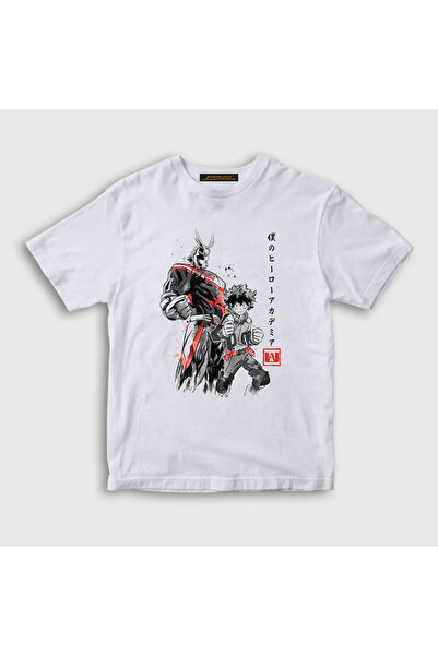 Presmono Unisex dečji beli tim anime Boku No Hero Academia T-shirt 234789tt
