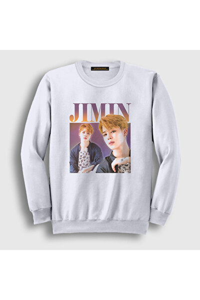 Presmono Unisex beli poster K Pop Jimin BTS majica 272320tt