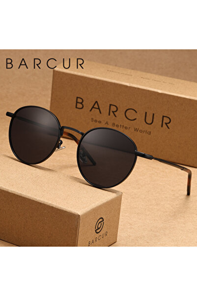 Choice1 BlackGray BARCUR polarized Sunglasses, Made Of stainless Material Lig...