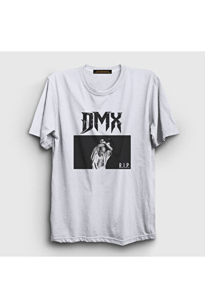 Presmono Unisex beli Rip DMX T-shirt 225531tt