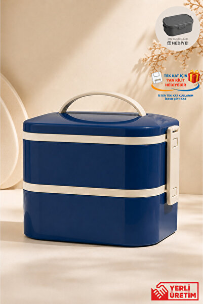 GUGGA Tier - 2 Katlı Çelik Hazneli Sızdırmaz Kapaklı Lunchbox 1000 ml