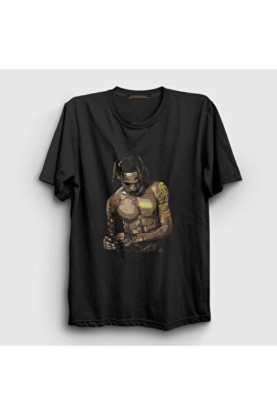 Presmono Unisex crni Astro Astroworld Travis Scott T-shirt 42191tt