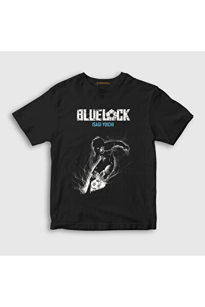 Presmono Unisex Kids Black Isagi Yoichi Football Soccer Anime Bluelock T-Shir...