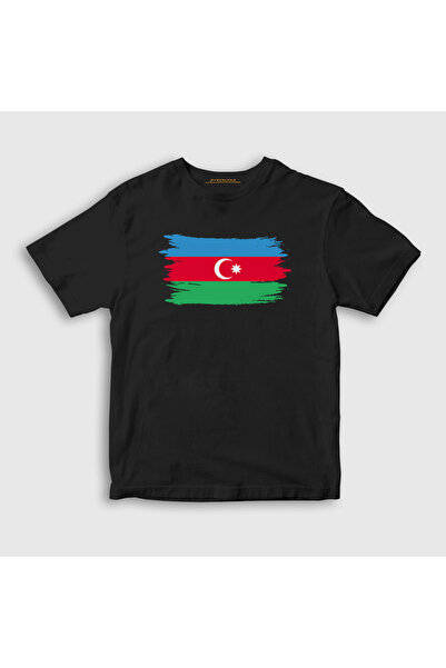 Presmono Unisex dečja crna zastava Azerbejdžan Azerbejdžan T-shirt 536471tt