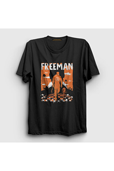 Presmono Unisex Black Gordon Freeman Game Half Life T-Shirt 542881Tt
