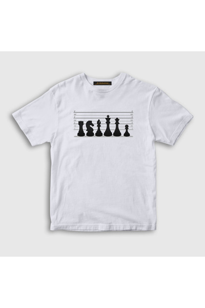 Presmono White Unisex Kids T-Shirt - Chess Chess Usual Suspects 446607 tt