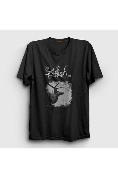 Presmono Unisex Black the Mantle Agalloch T-Shirt 456128Tt