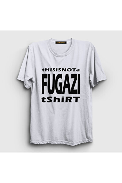 Presmono Unisex White This Is Not a Fugazi T-Shirt 556098Tt