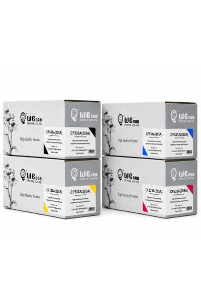 Wecan طقم خراطيش حبر WECAN-205A ملون متوافق مع HP LaserJet Pro M154 series/MF...