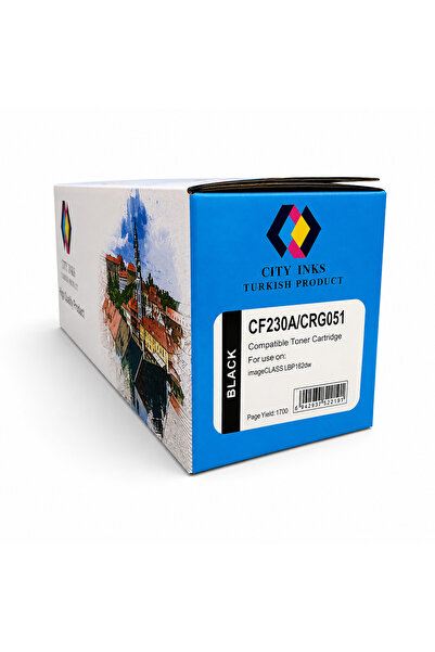 City Inks Turkish City Ink CF230A/CRG051 Black Ink Compatible with HP and Can...