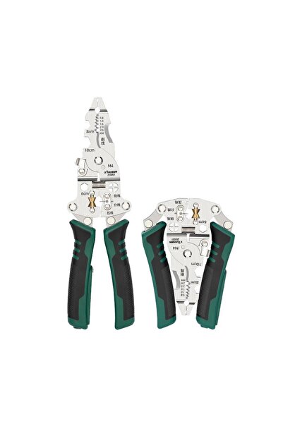 Choice green Foldable Wire Stripping Pliers Voltage Testing Cable Cutting Cri...