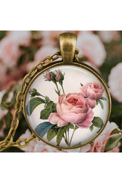 Choice 60cm 3 Vintage Antique Gold Plated Colorful Sweet Pea Flower Glass Pen...