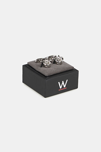 W Collection SİLVER RENKLİ HALKA ŞEKİLLİ KOL DÜĞMESİ