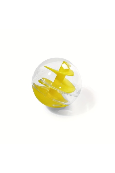 Choice1 Yellow Cat Dispensing Toy, Pet Treat Dispenser, Interactive Feeding T...