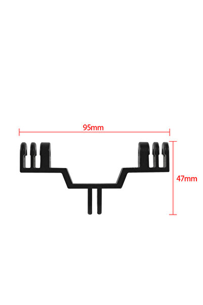 Choice Universal black color Dual Light Bracket Bridge Aluminum Connector Sel...