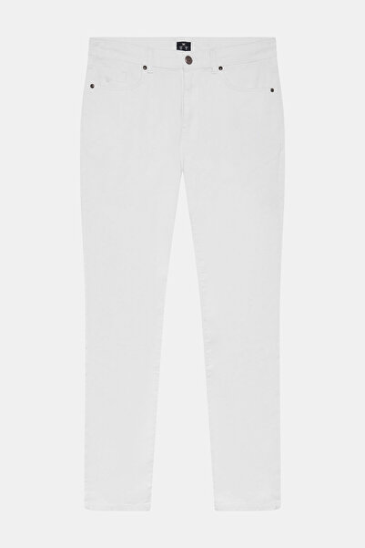 W Collection BEYAZ STRAIGHT JEAN PANTOLON