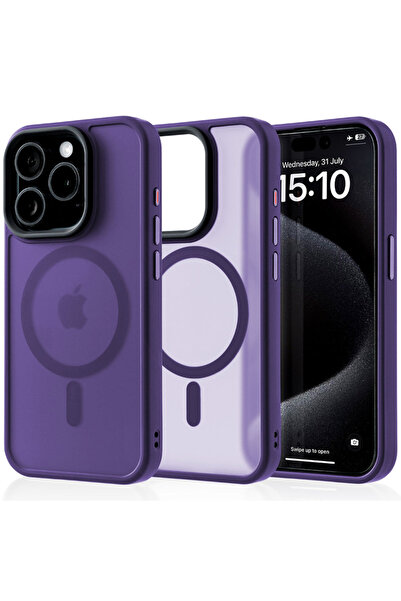 Casey Studios MagSafe case iPhone 15 Pro, wireless charging, raised edges, sl...