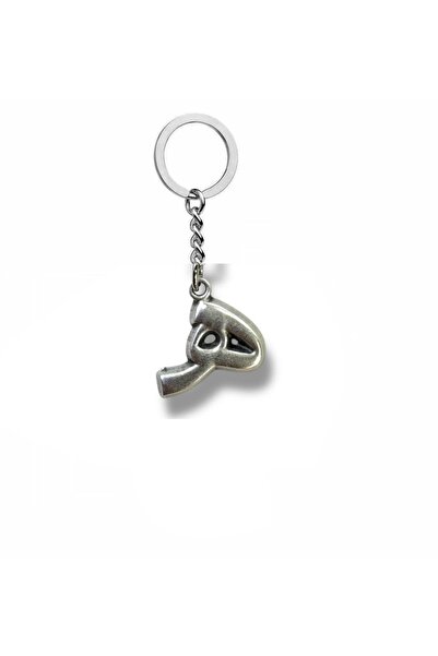 Herşey Nota Arabic Hâ Letter Keychain – Letter H Zamak Plated