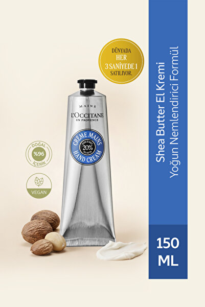 L'Occitane Shea El Kremi, %20 Shea Yağı İçeren Besleyici ve Nemlendirici, 150 ml