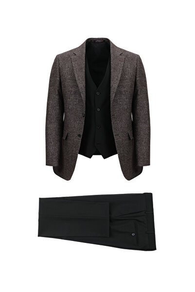 Abdullah Kiğılı Costum slim din in, slim fit, cu vestă combinată