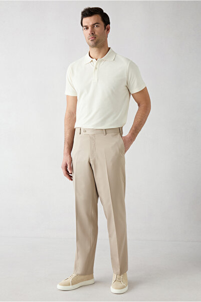 Kiğılı Pantaloni lungi din țesătură clasică, croială slim, model 8 Drop