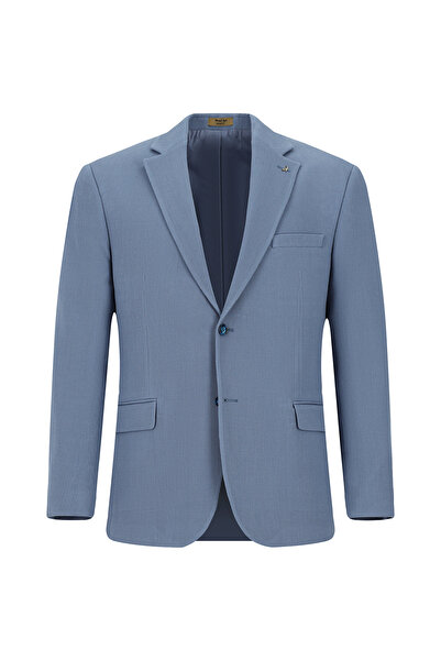 Abdullah Kiğılı 4 Drop Relaxed Fit Comfortable Cut Patterned Classic Wool Jacket