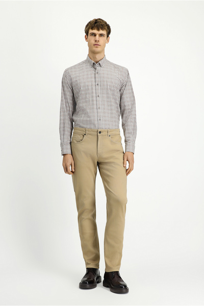 Kiğılı Pantaloni din Lycra Canvas / Chino cu croială standard