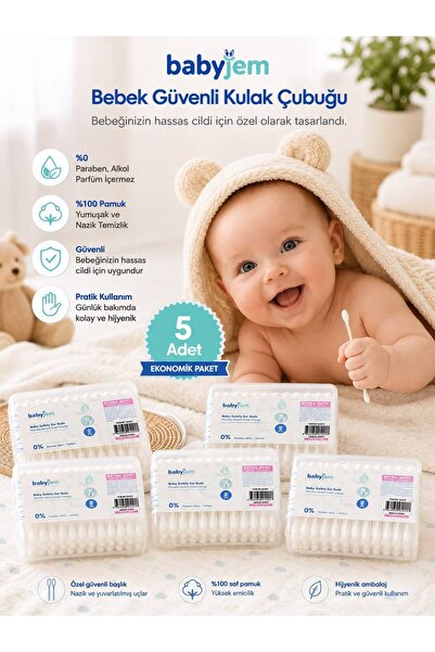 Babyjem Bebek Kulak Çubuğu 60 X 5 Adet