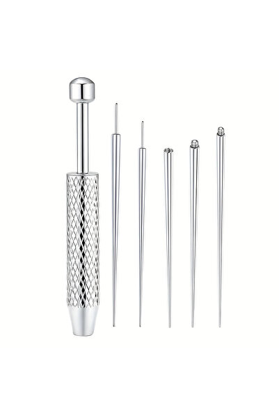 Choice 6P-silvery 5/6/8PCS Titanium Insertion Pin Taper for Threadless Jewelr...