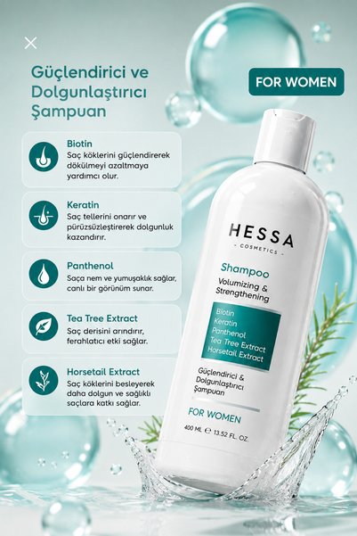 HESSA COSMETİCS Strengthening and Plumping-Female Shampoo