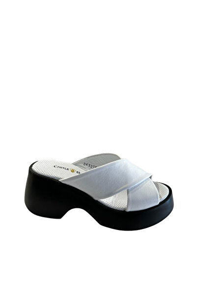 Castle Black 42618 Women's Genuine Leather Summers White