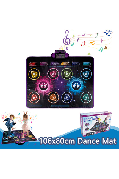 Choice6 106x80cm Blak-box Kids Electronic Dance Mat Dancing Blanket Double Pl...