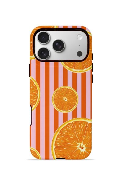 PiyasaSepeti iPhone 17 Pro Vorian Dual Layer Case Sunset Orange Grove