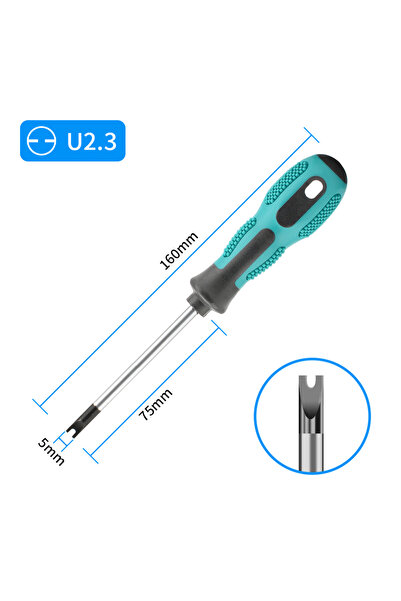 Choice3 مفك براغي احترافي على شكل حرف U2.3 1Pcs، يستخدم لأدوات اليد ذات الأشك...