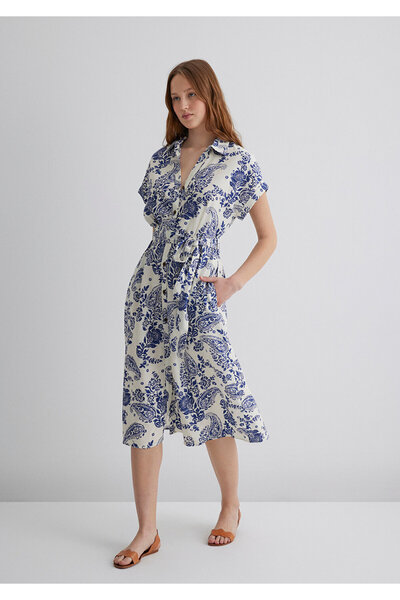 Mavi Linen Blend Printed Dress 1310742-90796