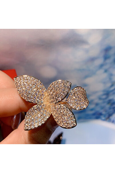 Choice resizable DJ033 Huitan Gorgeous Leaf/Flower Design Adjustable Opening ...