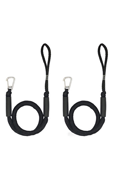 Choice 2PCS Black 1/2PCS Dock Lines Elastic Marine Rope Bungee Cords Shock Ti...