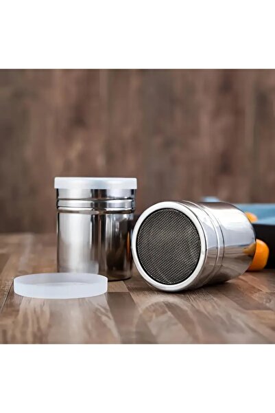 Choice 2pc New Stainless Steel Sprinkle Powder Icing Sugar Cocoa Sugar Chocol...