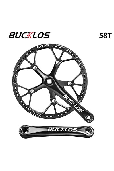BUCKLOS 58T-CRANKSET 130BCD Bicycle Crankset Folding Bike Crankset 45T 47T 53...