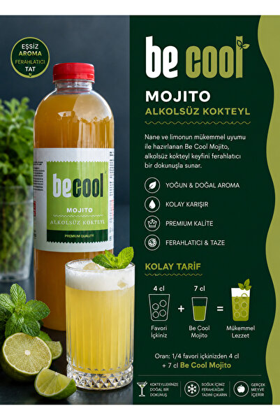 BE COOL Mojito Kokteyl Mix 1 L