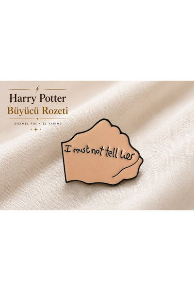 DREAMIOGIFTANDBOX Harry Potter Rozet I Must Not Tell Lies Metal Pin Broş Çant...