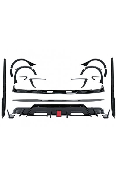 Angels Auto Pachet Complet Aero compatibil cu Tesla Model 3 (2017-2022) Negru...