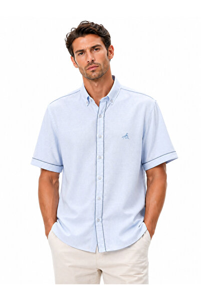 Caprisel Men's Short Sleeved Summer Shirt