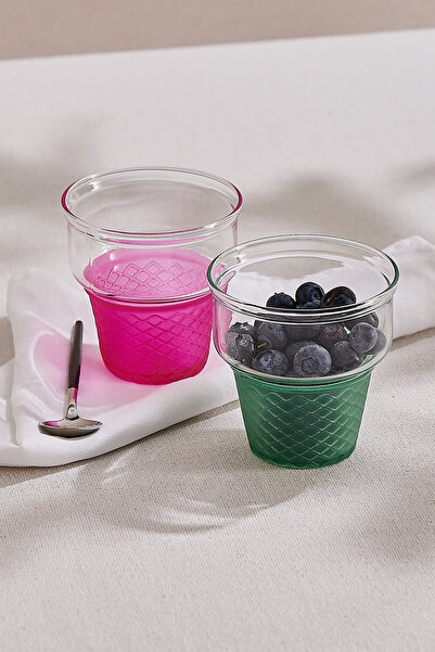 Paşabahçe Mini Kornet Dondurmalık Pembe