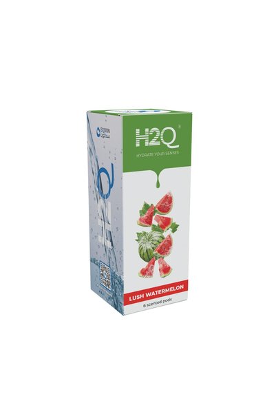 H2Q Flavor Scented Pods, 6-Pack, Refill Pods for Water Bottles, Sugar-Free, 0 Calorie, Air-Scent Hydration, Compatible with all Bottle Types, for Kids & Adults