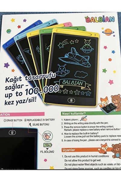 Toy Digital bas sil yazı tahtası