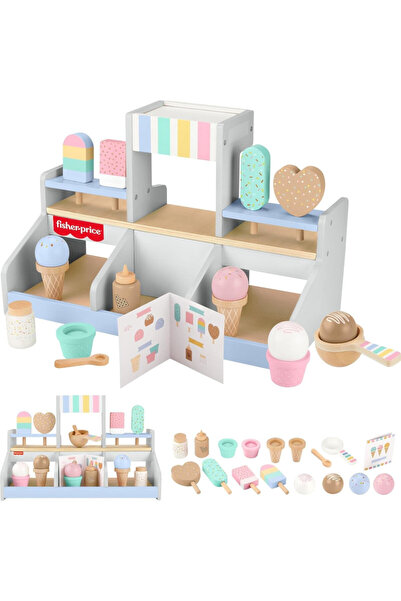 FISHER PRICE Ahşap Dondurma Dükkanı Seti Hxv21