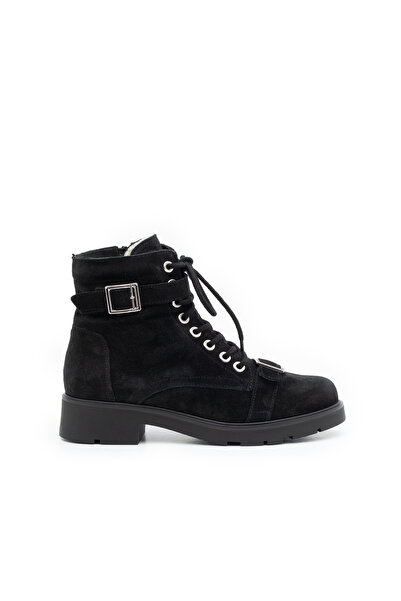 UrbanShoes Ghete dama din piele naturala, Leofex - 298 Negru velur