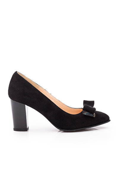 UrbanShoes Pantofi eleganți damă din piele naturală, Leofex - 814 Negru Velur