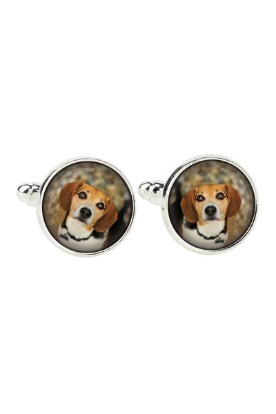 Art - Dog Beagle - cufflinks, a shirt accessory, a shirt pendant from the Art...